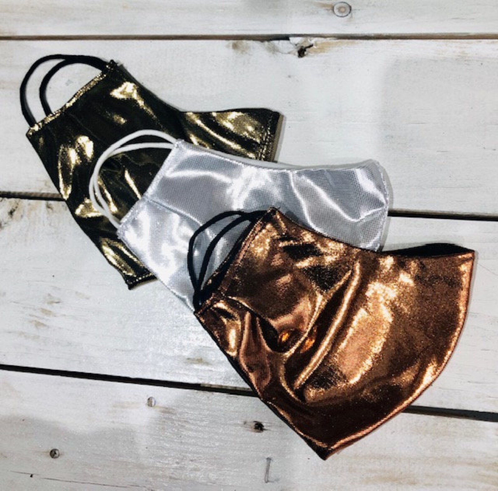 Metallic Face Mask Etsy