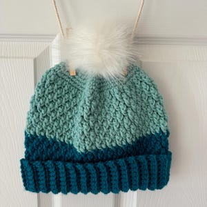 Handmade, crocheted, adult winter hat, beanie, toboggan, warm