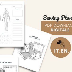 Sewing Planner in italiano e inglese