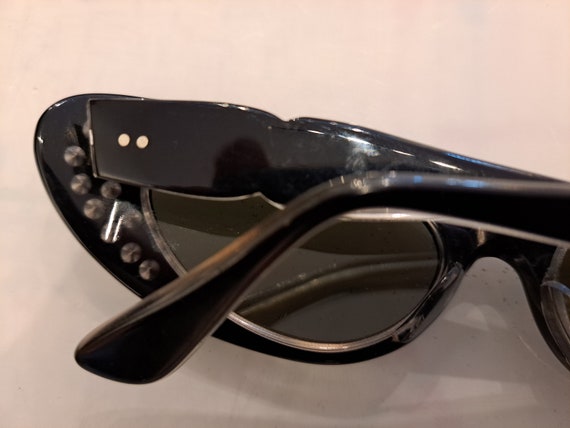 Vintage French rounded cateye sunglasses 1950s - image 7