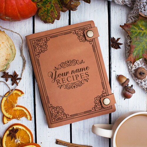 Personalized Recipe Book Leather Cooking Journal A6/A5 Etsy