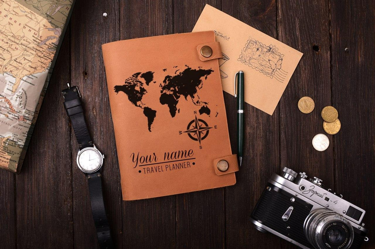 Personalised travel journal, travel journal cover, printable travel  journal, travel journal personalised leather, cruise travel journal