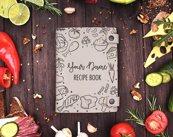 Custom Leather Recipe Book: Personalized Family Cookbook