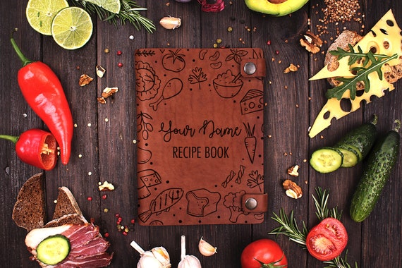 Personalized recipe book Custom cookbook A5 recipe journal | Etsy
