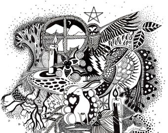 Yule Greetings Card