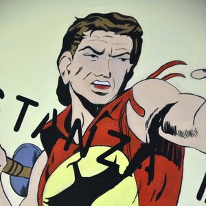 Pop comics painting &quot;SERIES 30x30x30&quot;