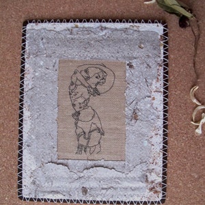 FILO DI VOCE,handmade wall decoration,textile art,craft paper,wood; decorazione da parete handmade, arte tessile, carta artigianale, legno