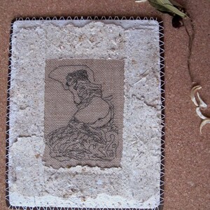 FILO DI VOCE,handmade wall decoration,textile art,craft paper,wood; decorazione da parete handmade, arte tessile, carta artigianale, legno