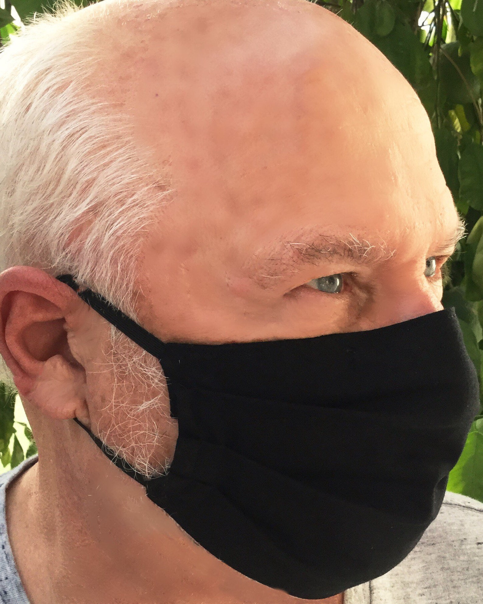 Face Mask Black Adult Washable Ready to Ship 2 Layer Nose Etsy UK