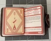 d&d spell card binder Leather Book: Holder 4 standard card pages and 40 Dragon Shield Binder: Spell Codex