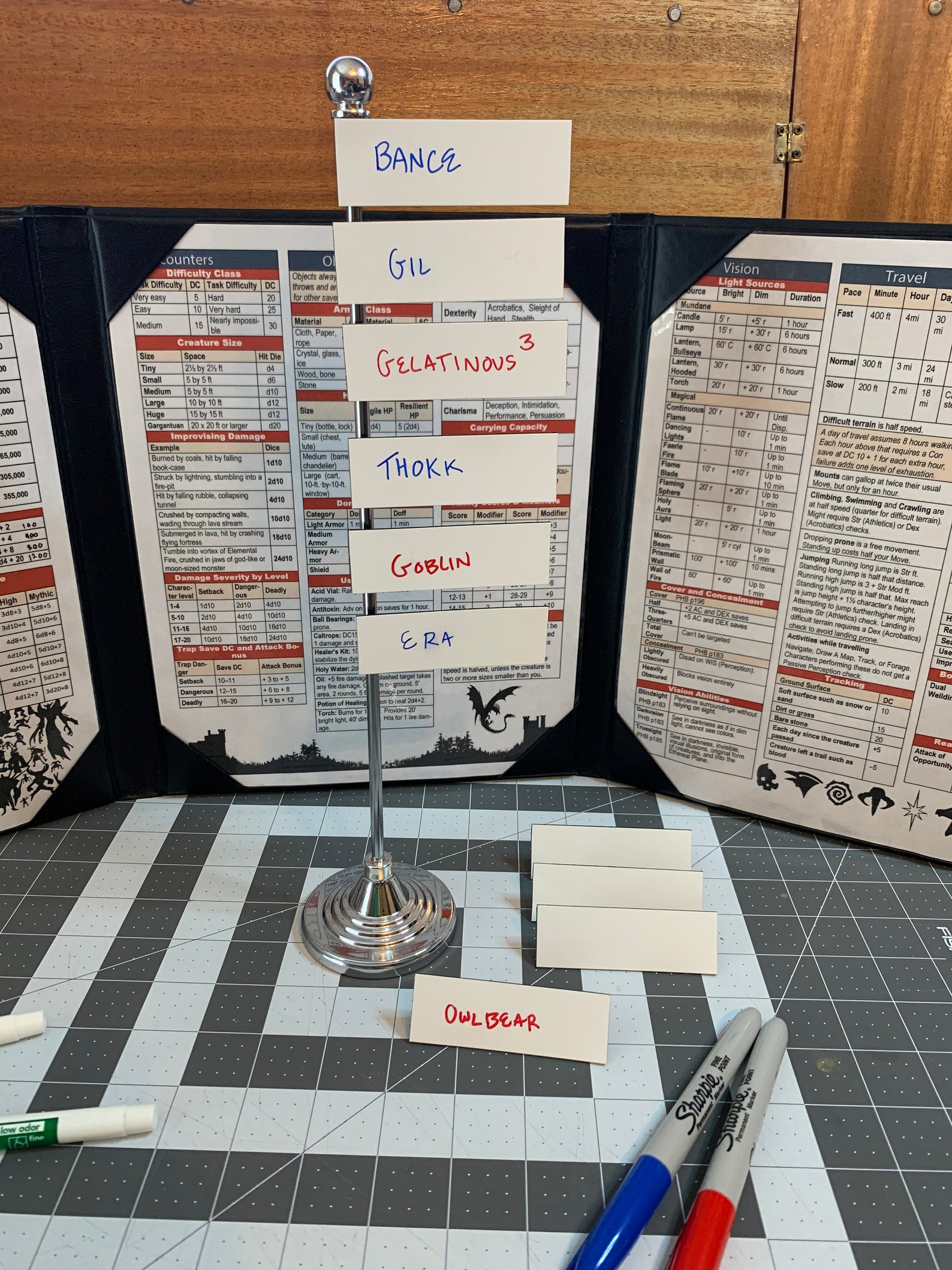 Table Tip Tracker Tabletop Initiative Tracker - Etsy