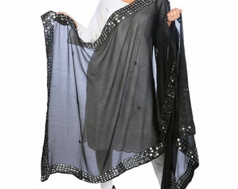 Chiffon Heavy Mirror Work Dupatta/Scarf