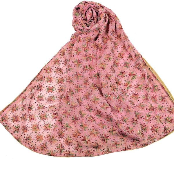 Punjabi Phulkari Embroidered Dupatta/Scarf for Wedding and Special Ocassions