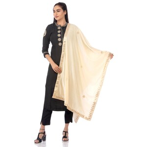 gota patti velvet shawl