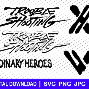 Xdinary Heroes Trouble Shooting Logos, Download-Datei, dxf, png, Cricut, Geschenk, svg, Kpop svg für Aufkleber, Schurken, Kpop Geschenkidee, Xdinary