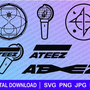ATEEZ Elemental Sorcerers - Full set Sticker by PreciousPuffin
