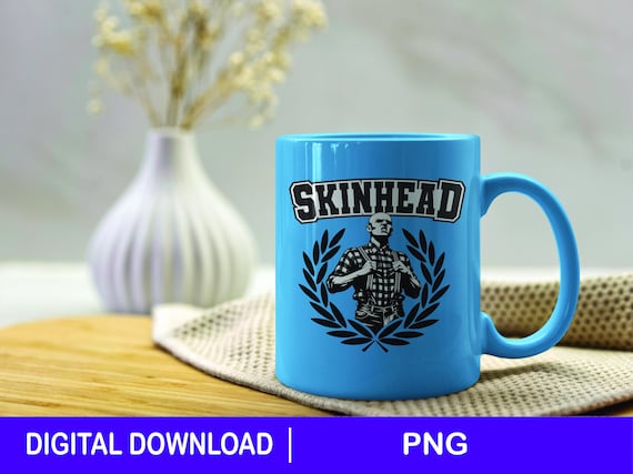 Skinhead Design With Laurels, Download File, Png, Birthday