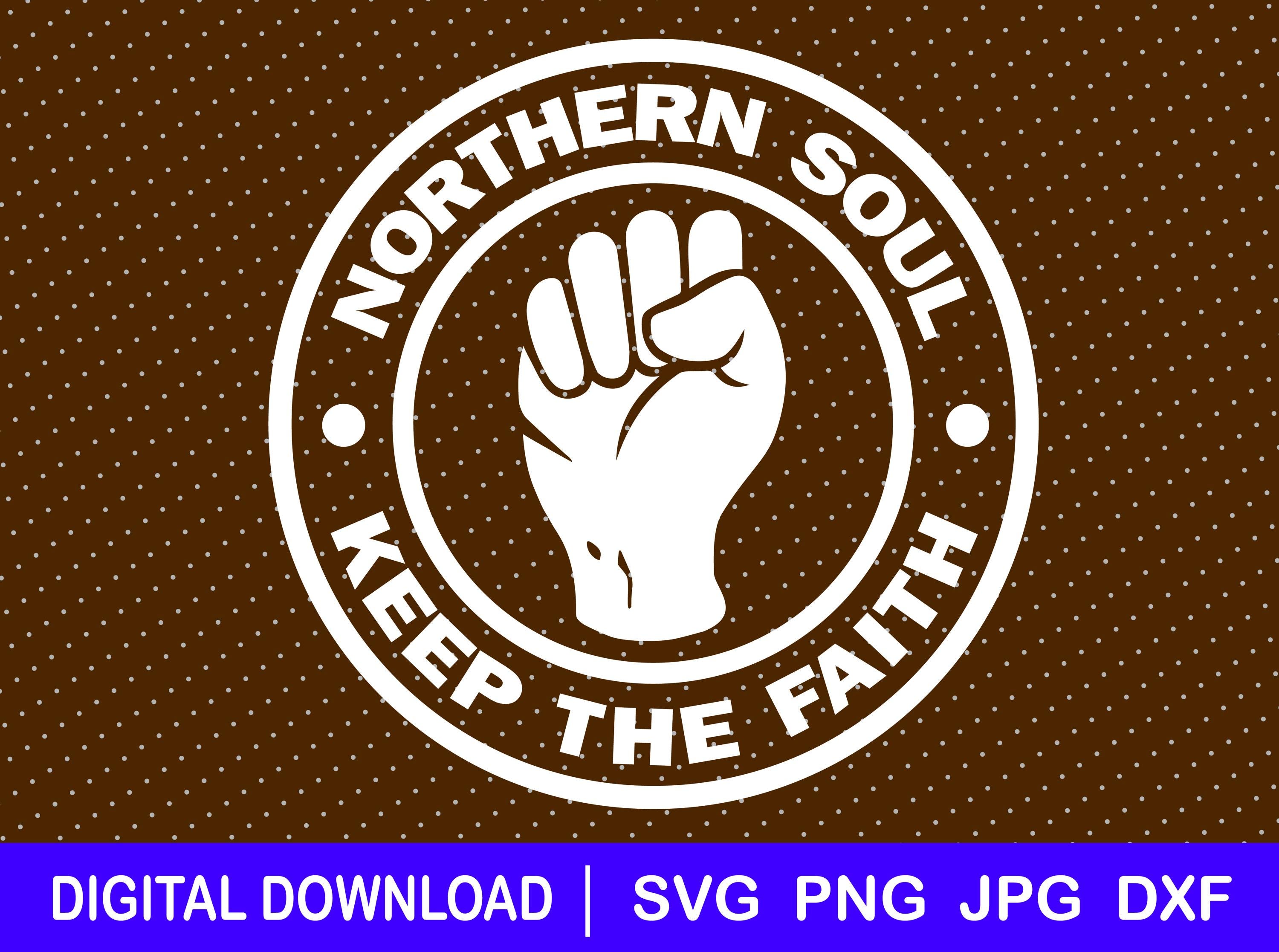 Northern Soul Keep The Faith Record Logo - T-shirt Lunga/Vestito Donna In Cotone (Arancione)
