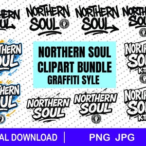 Northern Soul Clipart Bundle download file, KTF, png, svg, Birthday Gift, Music T shirt, retro, Soul Music, Keep the faith, Wigan Casino