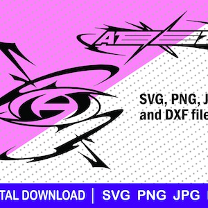 Ateez Logos The World FIN, Download-Datei, dxf, png, Cricut, Geschenk, Ateez svg, Kpop svg, für Aufkleber, Atiny Geschenkidee