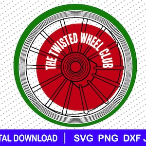 The Twisted Wheel download file, Northern Soul, Mod, KTF, dxf, png, svg, Cricut, Music, retro, Soul Music, Keep the faith, all-nighter
