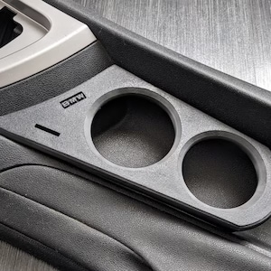 BMW E81 E82 E87 E88 Mittkonsol Mugghållare Interiörtillbehör Modifieringar Trimning Uppgradering