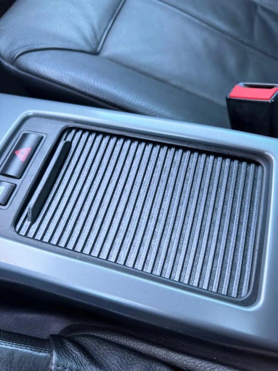 BMW X5 E53 Center Console Sliding Cover Curtain Roller Blind Shutter Interior Accessories Mods