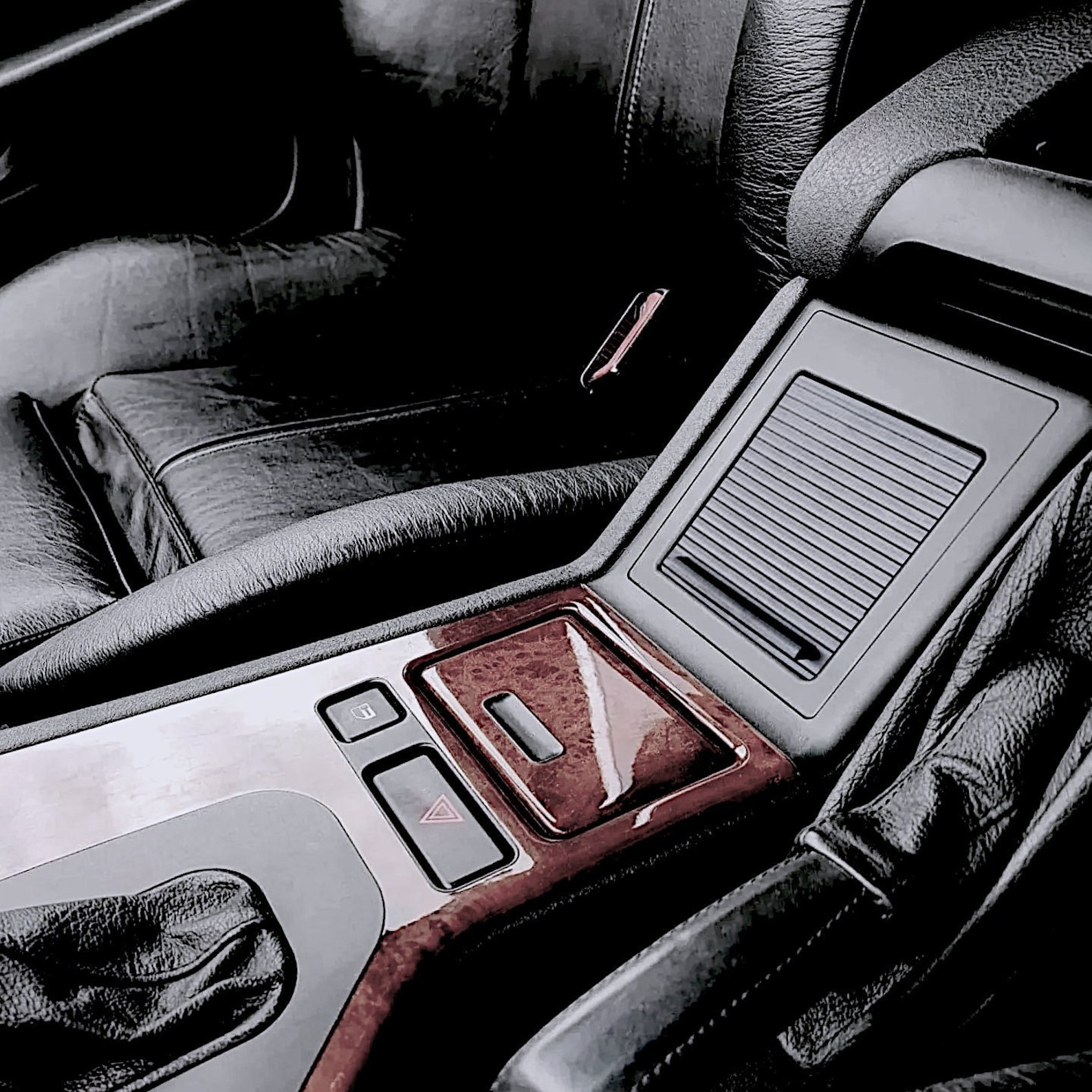 BMW E39 Center Console Sliding Cover Curtain Roller Blind Shutter ...