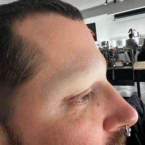 Eyebrow blockers for special effects makeup and Drag Queen, silicone prosthetics for Cosplay, LARP, Hallowee. Latex free.