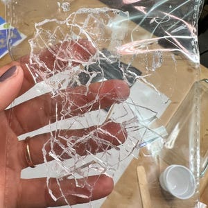 Silicone fake broken glass, latex free, SFX makeup wounds, Halloween, Cosplay, Movie/Tv