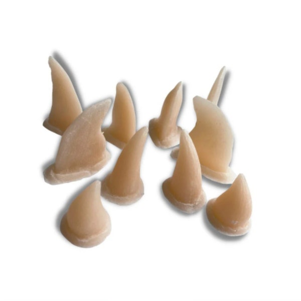 Small horns 10 pieces set, silicone prosthetics for Cosplay, LARP, Halloween and special effects makeup. Latex free.
