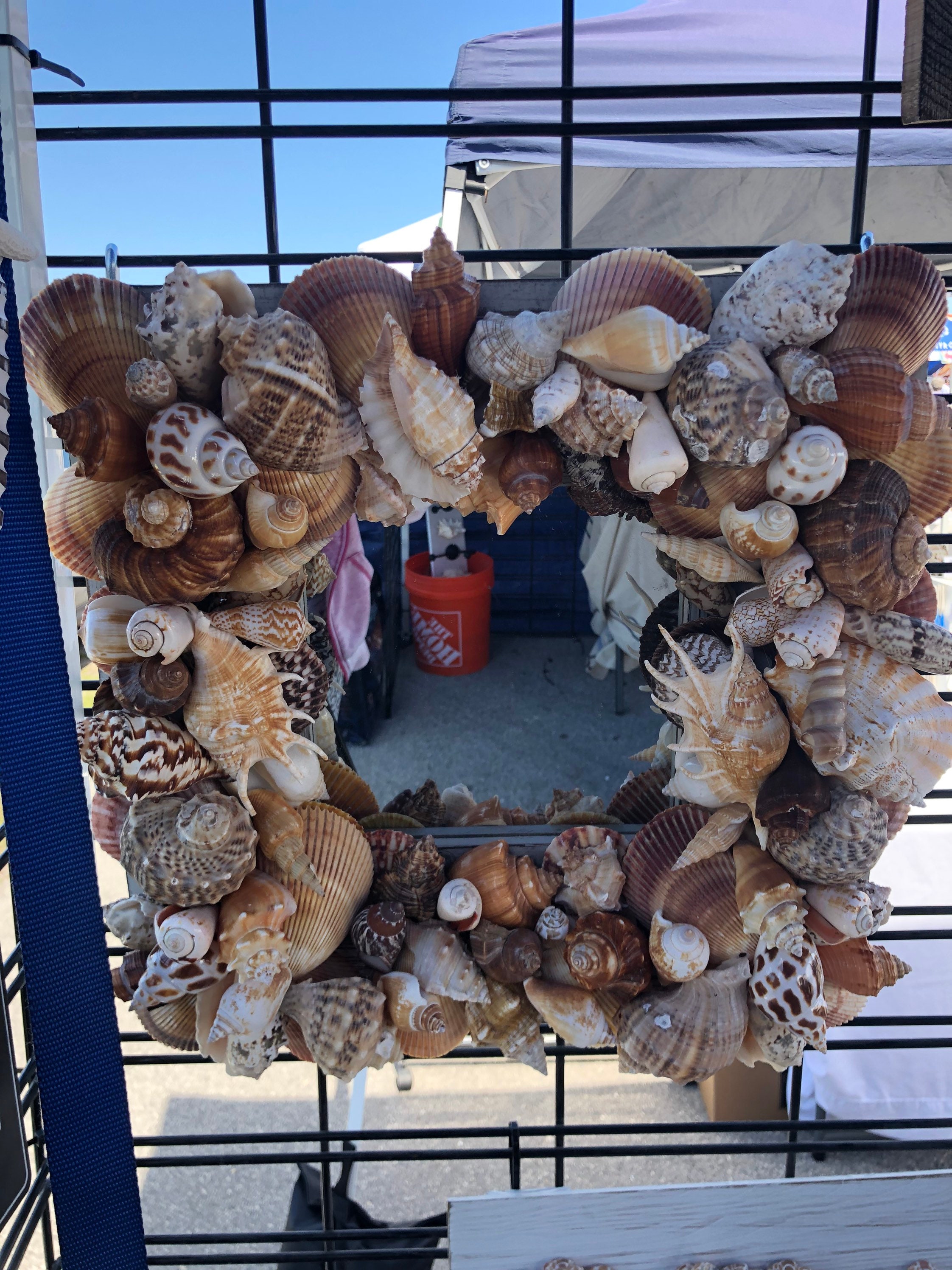 Beach House Hamptons Seashell Mirror Distressed Nautical Etsy