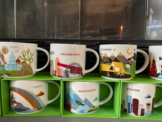 Starbucks you Are Here 14 Oz Mugs Assorted Rare Collection FREE