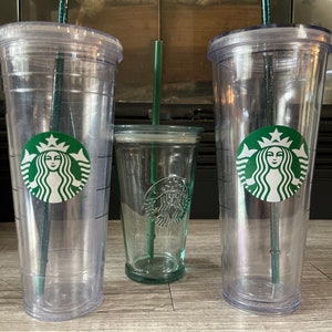 Spanish Recycled Glass to Go Tumbler with Straw by World Market