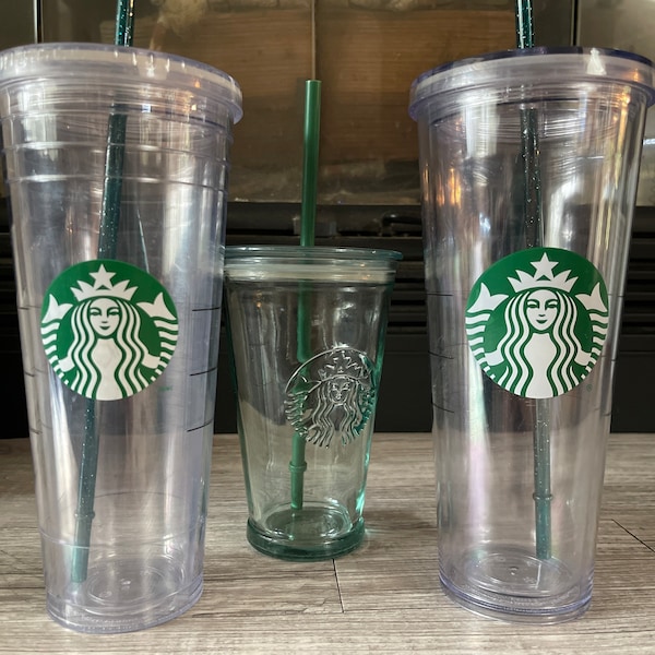 Starbucks Recycled Glass Tumbler Etsy
