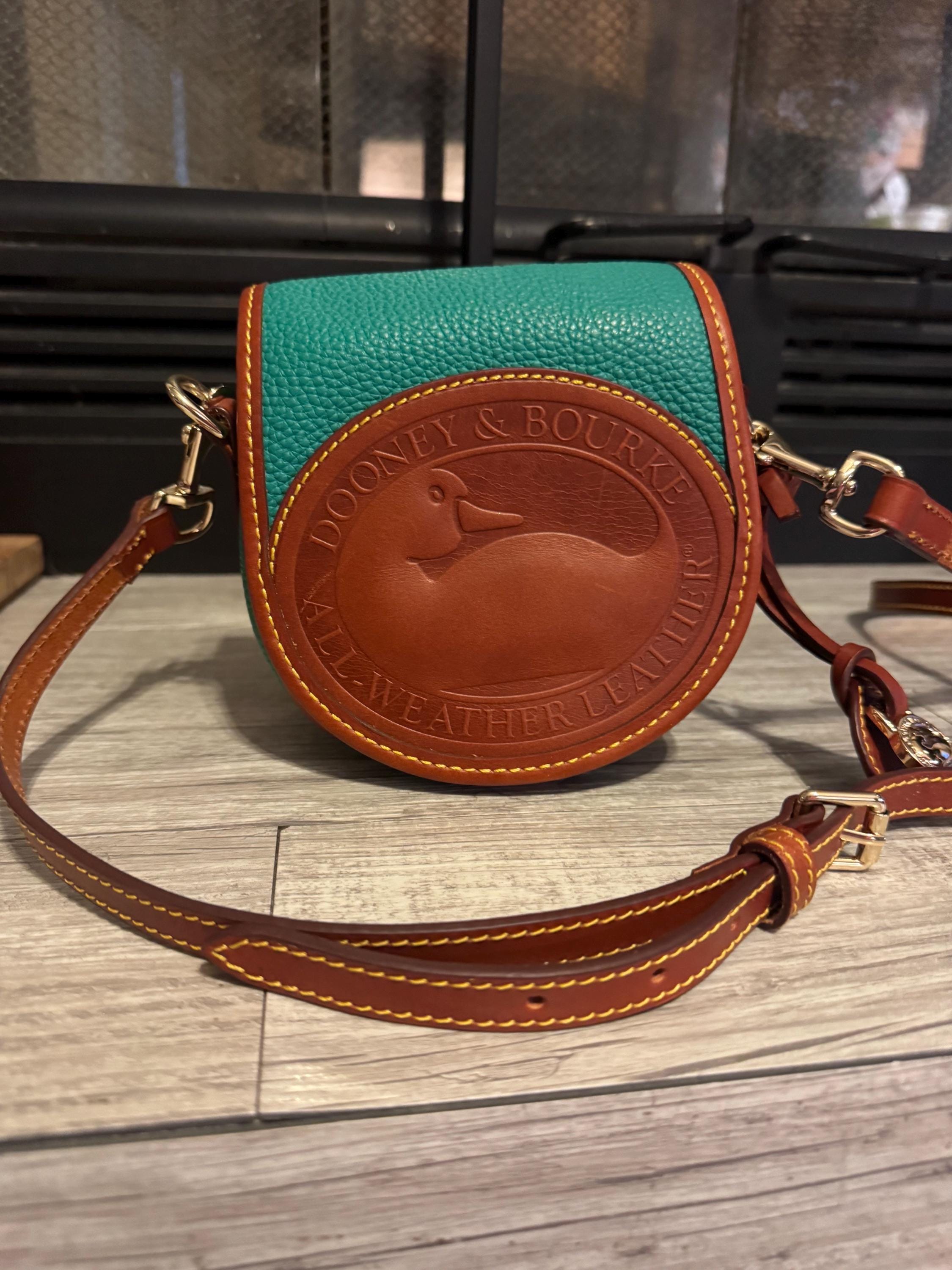 Dooney Bourke‎ all weather vintage 80s Leather Backpack Classic Duck Logo USA Dooney Bourke Duck - Etsy main image 2