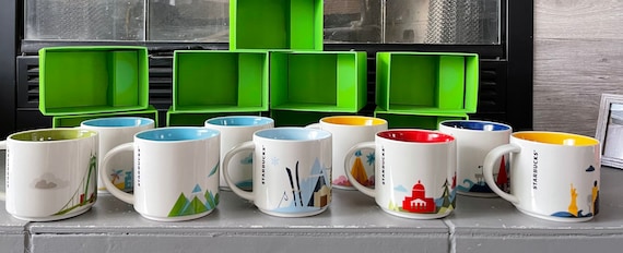 Collectible Starbucks YAH You Are Here Mug Collection-you Choose Collectible Starbucks YAH You Are Here Mug Collection-you Choose