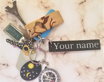 Porte-clés personnalisé porte-clés personnalisé nommez-le son cadeau personnalisé fête des pères
