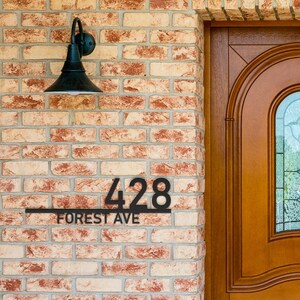 Personalized House Numbers Sign | Outdoor Metal Address Sign and House Number Plaque | Metal Address Sign | Address Decor | Metal Number