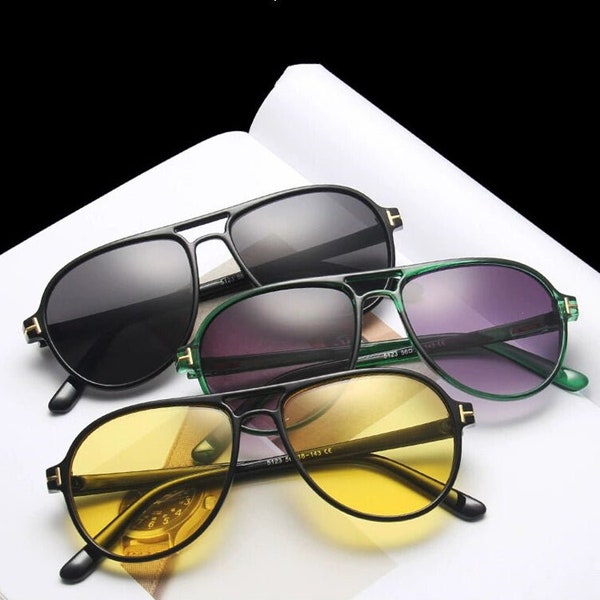 Classic and stylish Fashion Mens Black Sunglasses Retro Vintage Shades Designer UK UV400