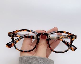 Retro Nerd Fashion Unisex Eyewear Clear Lens Fake Eye Glasses Black ROUND Frame