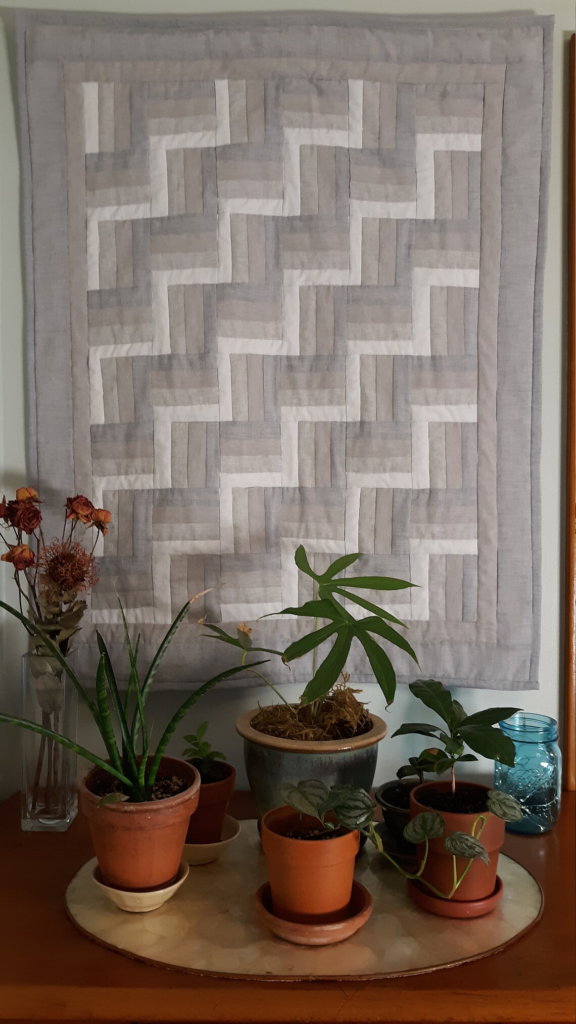 Modern Quilt Wall Hanging Etsy