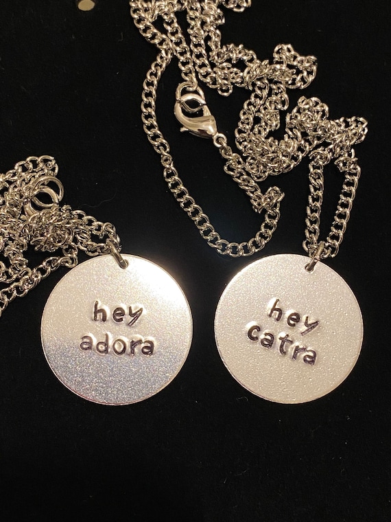 Hey Catra & Hey Adora BFF Necklace Set