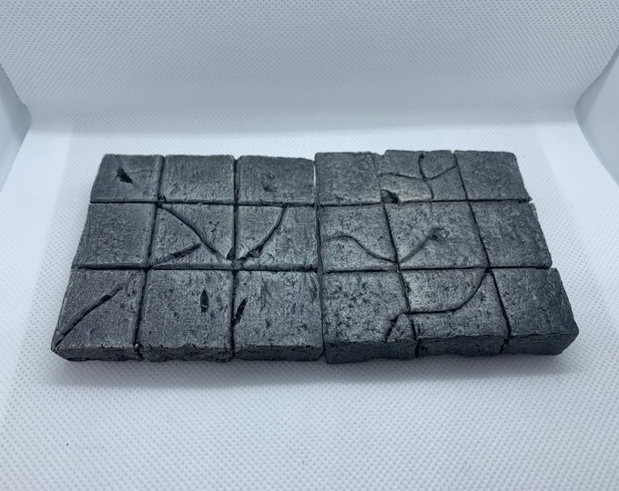 Hand Painted XPS Foam 3x3 Dungeon Tiles. Set of 6. Etsy
