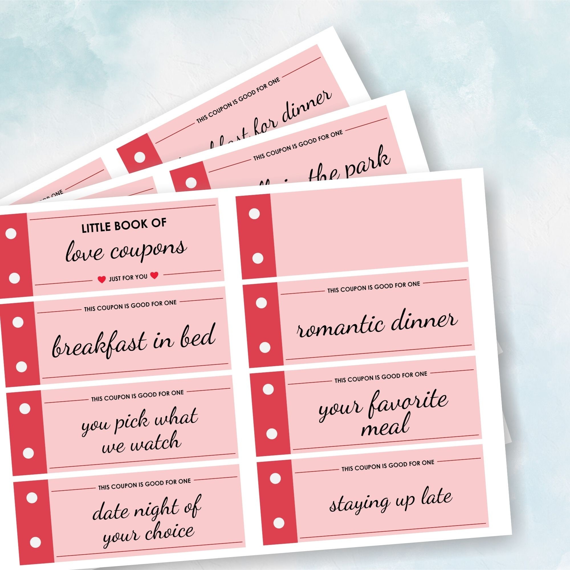 Love Coupon Book for Him, Birthday Gift, DIY Gift Idea, Instant Download, Printable Coupons ...
