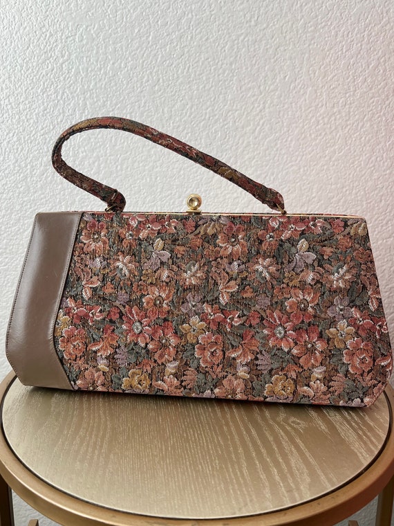 RARE Vintage Life Stride Floral Handbag