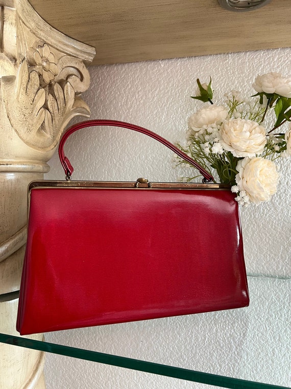 Vintage Theodor California Handbag | Patent leathe