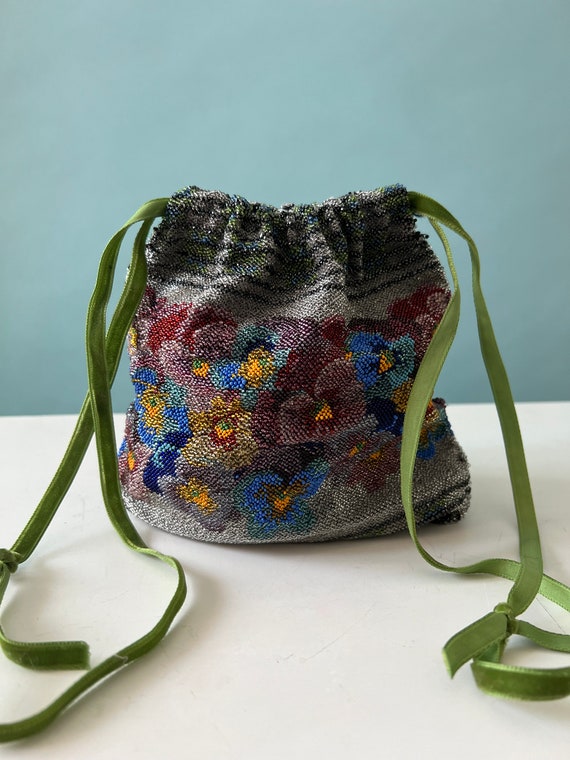 Vintage Beaded Handbag | Floral