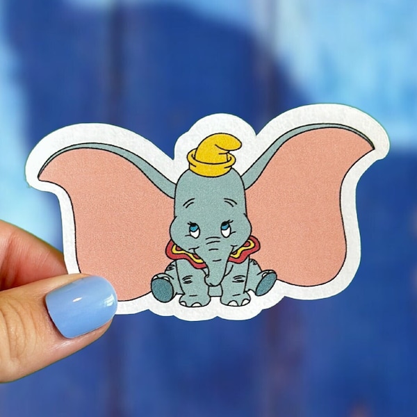 Dumbo Sticker | Disney | Elephant | Circus | Disney Movie | Waterproof Vinyl | Hydroflask | Laptop Decal | Planner