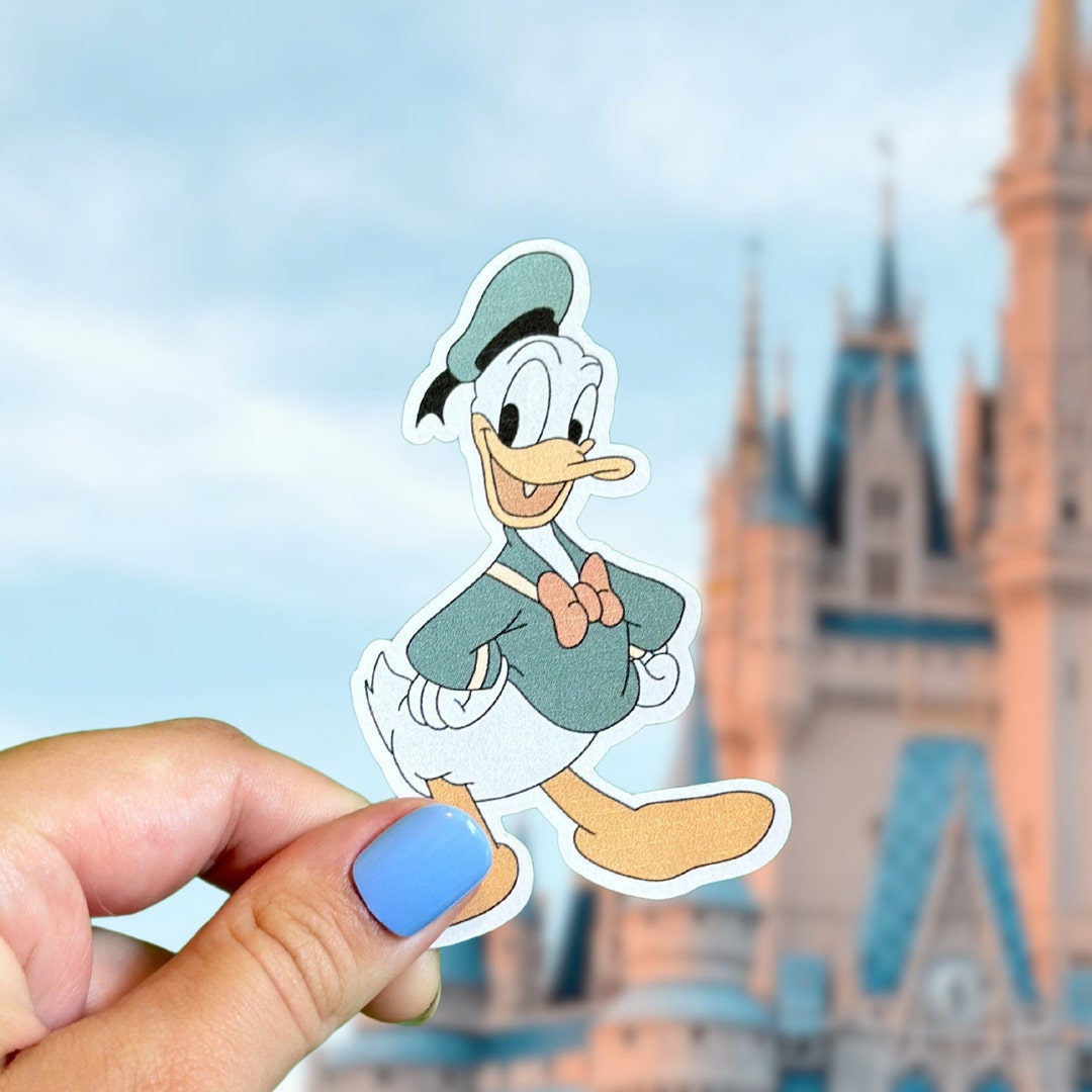 Donald Duck Sticker Disney Vintage Mickey Mouse Daisy Duck Waterproof ...